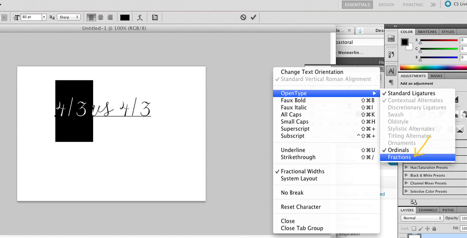 add fonts to photoshop cs4