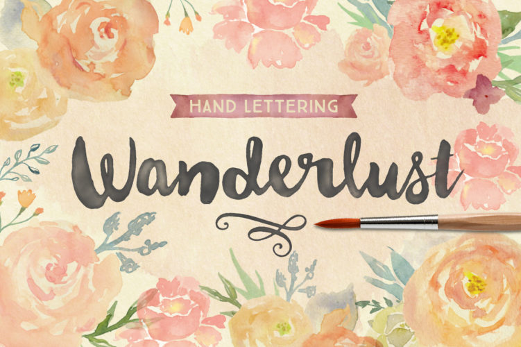 Example of Watercolor Font
