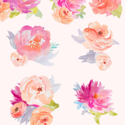 watercolor floral clipart - photo #15