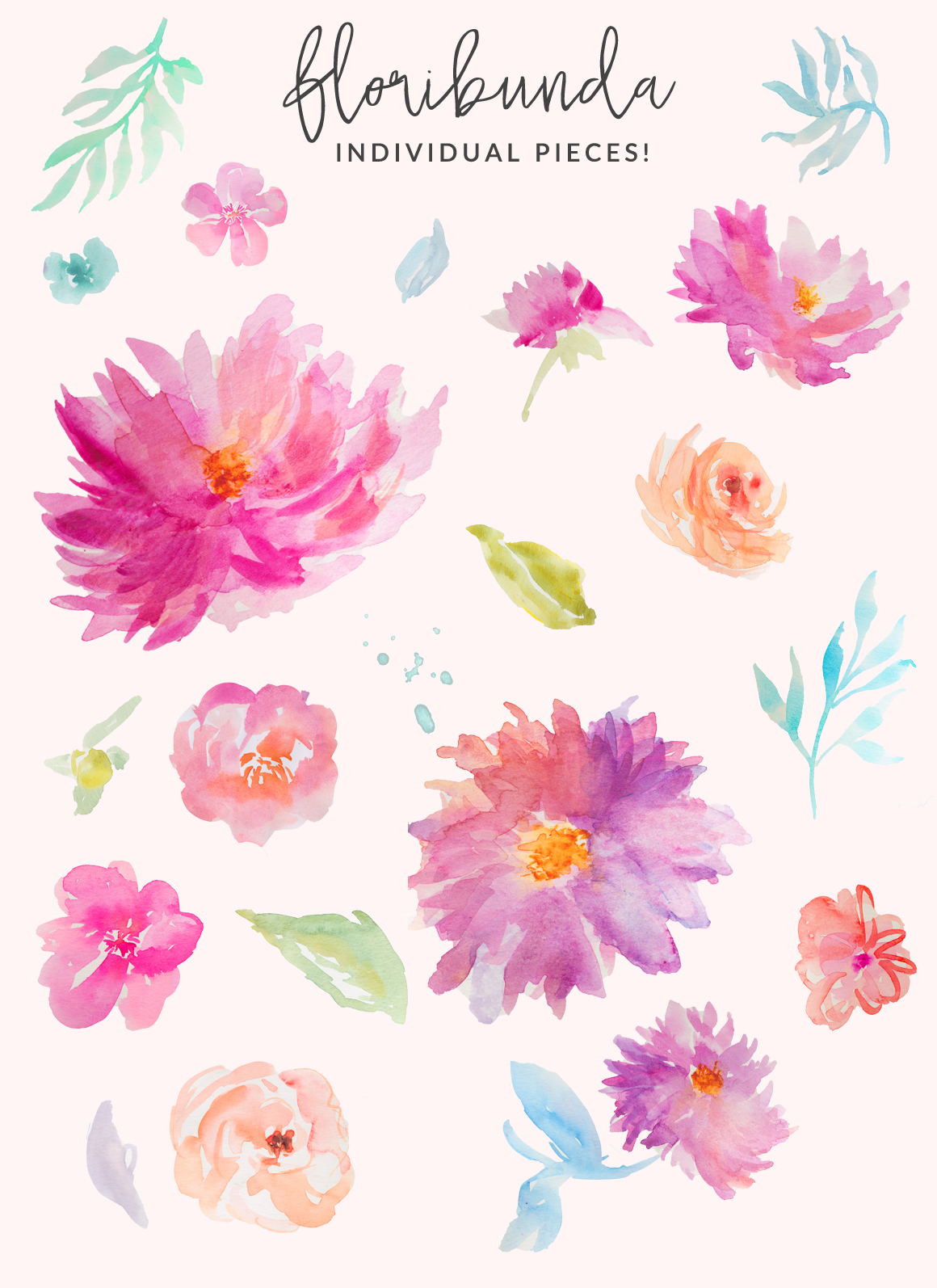 watercolor floral clipart - photo #45