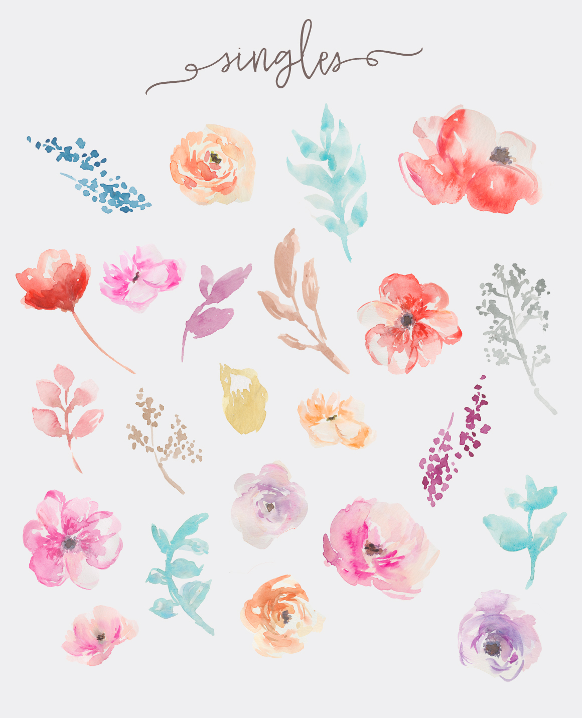 clipart watercolor flowers - photo #21