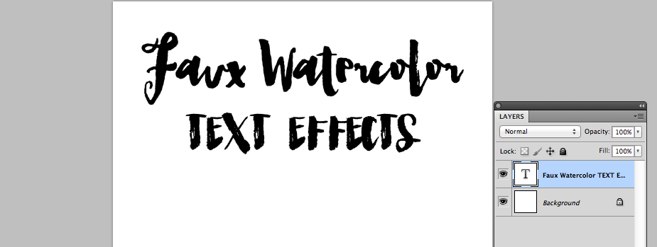 How to Make a Watercolor Text Effect for FREE in Photoshop | angiemakes.com