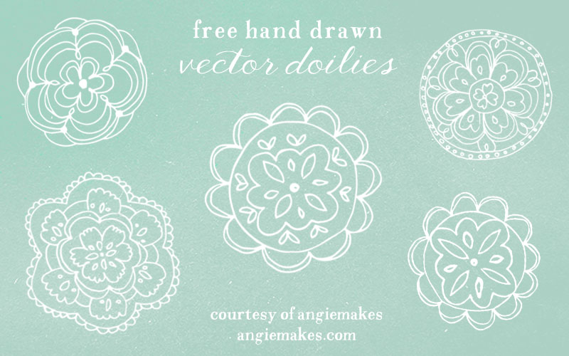 free lace doily vector doily download | angiemakes.com