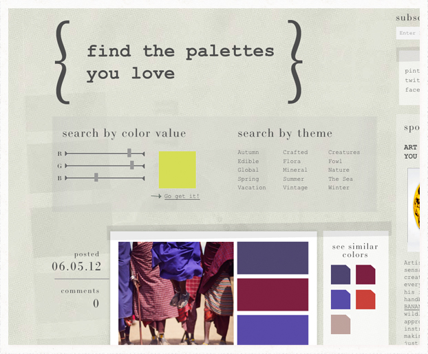 color resources for web design