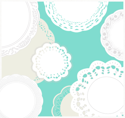 lace doily vector