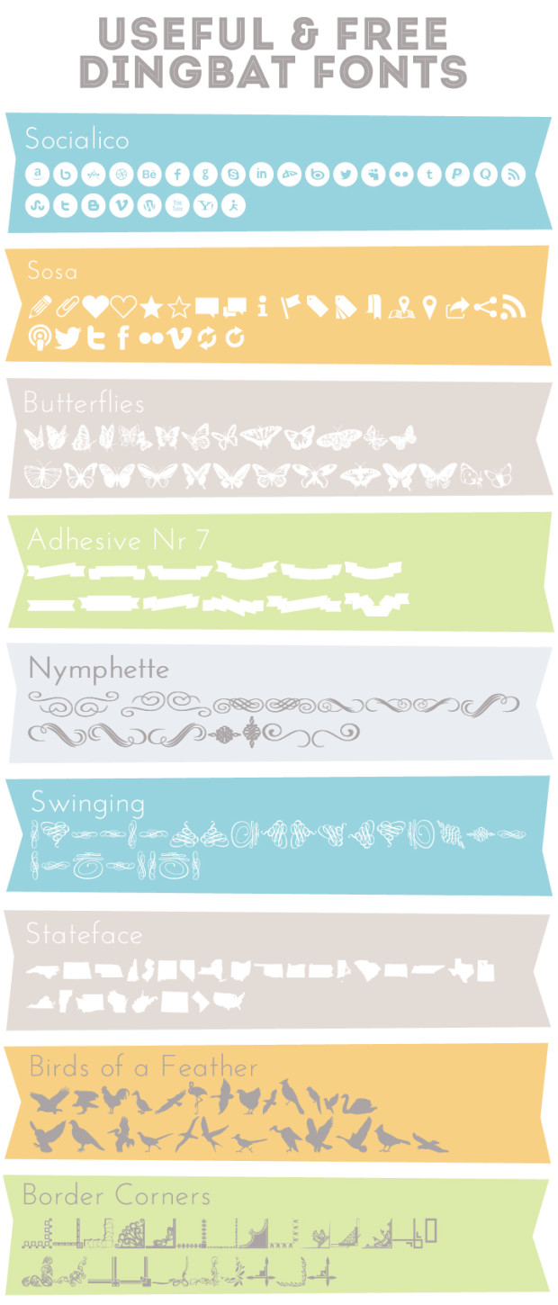 Useful Dingbat Fonts