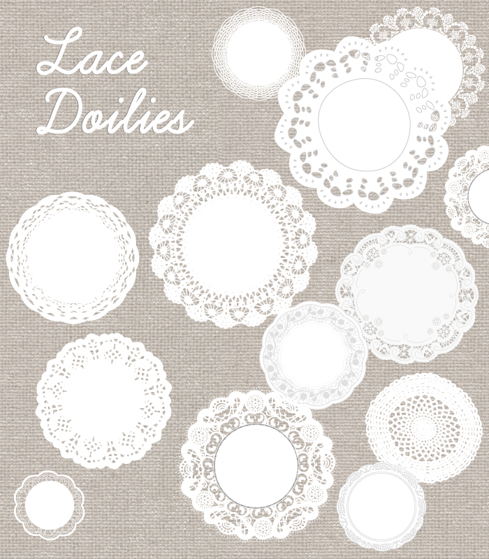 doily lace vector