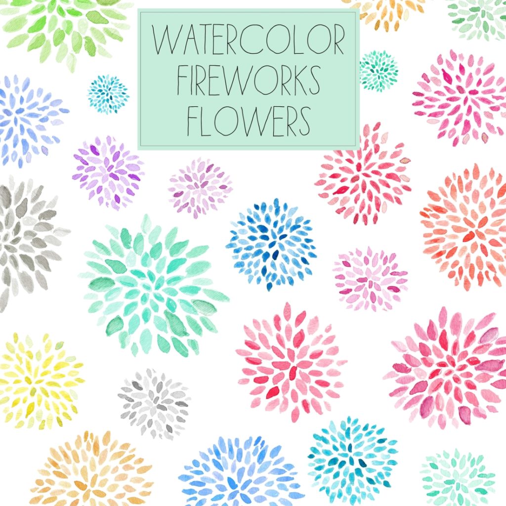 watercolor flower clip art | angiemakes.com