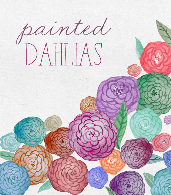Painted Flower Clipart | angiemakes.com