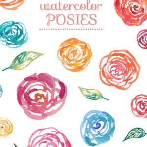 Watercolor Clipart Flowers | angiemakes.com