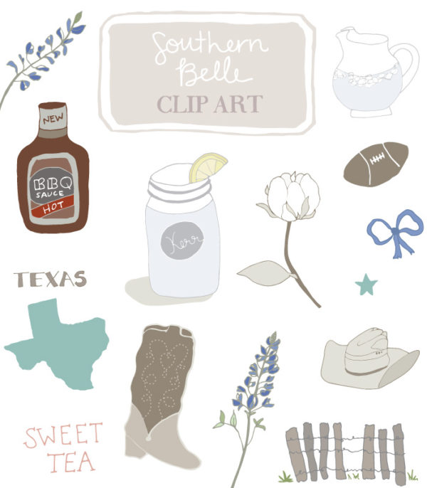 Southern Belle Clip Art | angiemakes.com