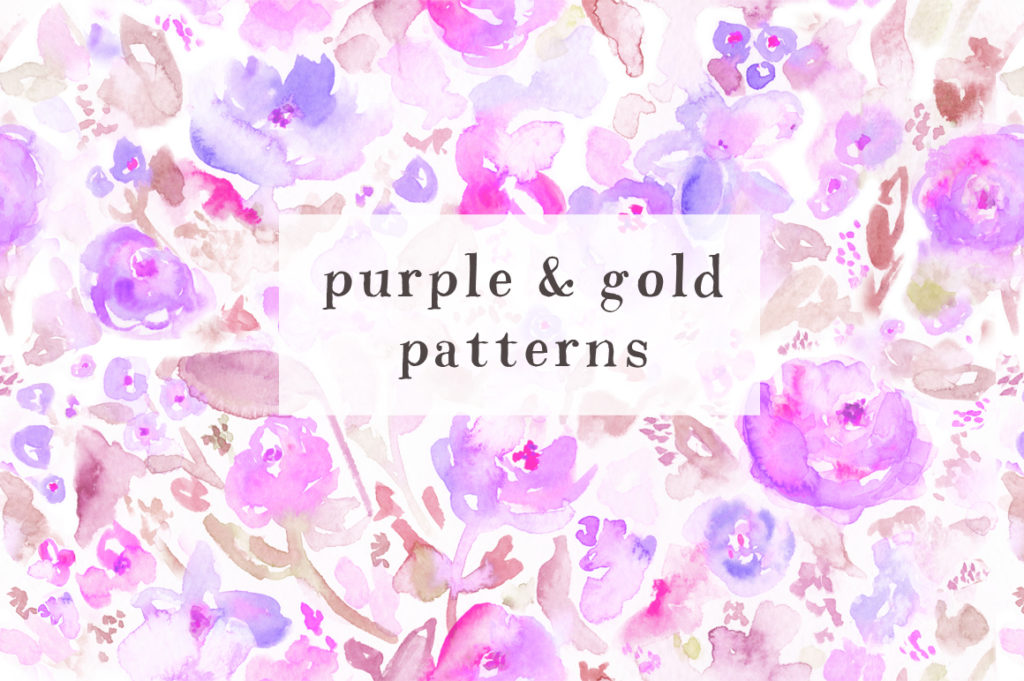 Watercolor Floral Patterns | angiemakes.com