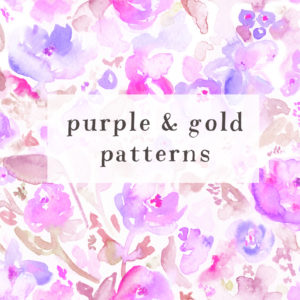 Watercolor Floral Patterns | angiemakes.com