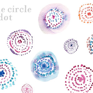 Watercolor Dotted Circles | angiemakes.com