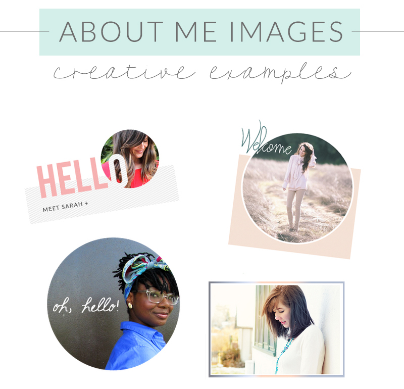 creative about me images