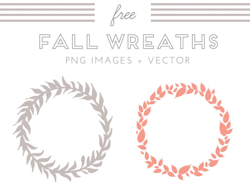 free fall wreath clip art graphics for autumn |angiemakes.com