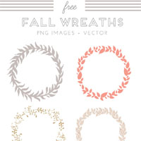 free fall wreath clip art graphics for autumn | angiemakes.com