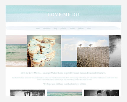 watercolor wordpress template for bloggers | angiemakes.com