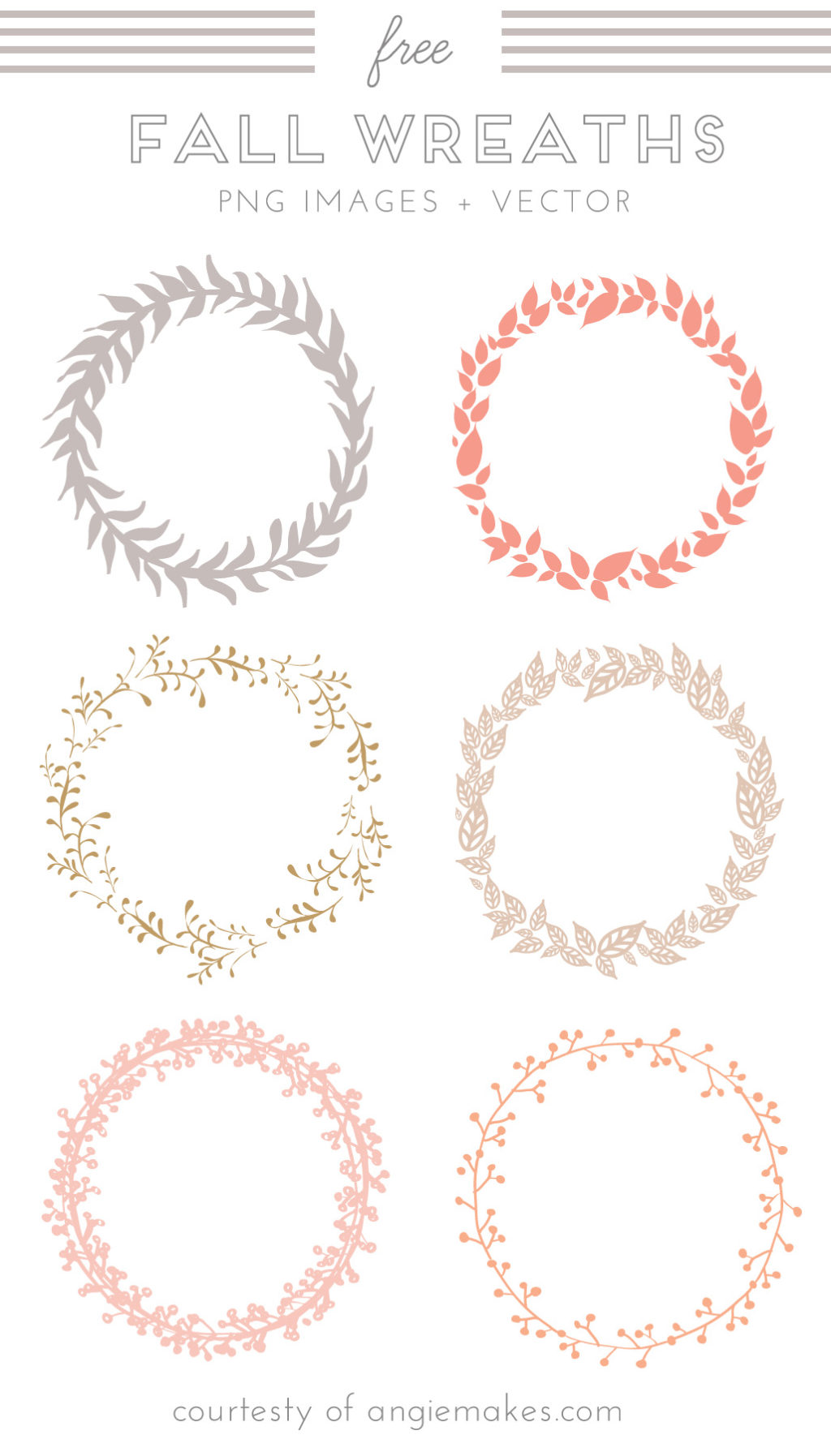 free wreath clip art. Fall Wreath Images and Vector Clip Art | angiemakes.com