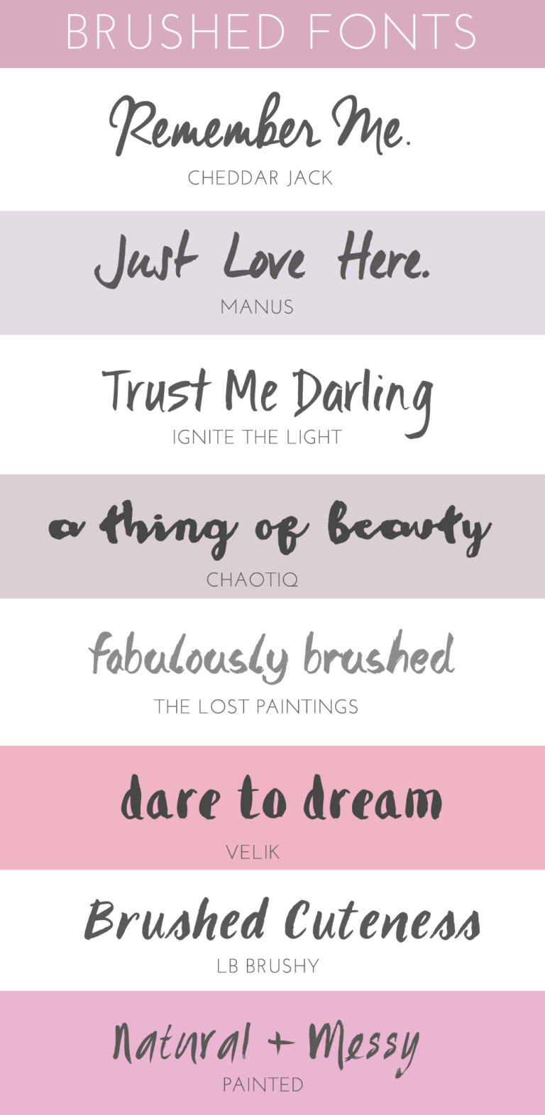 10 Modern Brush Lettered Fonts  You ll Love