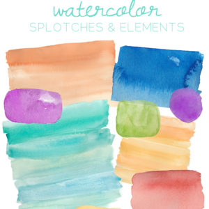 Ombre Watercolor Backgrounds Watercolor Clip Art Backgrounds | angiemakes.com