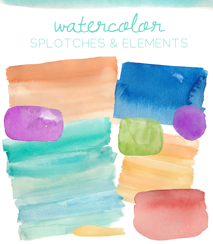 Ombre Watercolor Backgrounds Watercolor Clip Art Backgrounds | angiemakes.com
