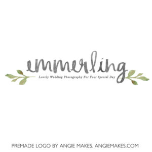 Feminine & Modern Premade Watercolor Logo by Angie Makes | angiemakes.com