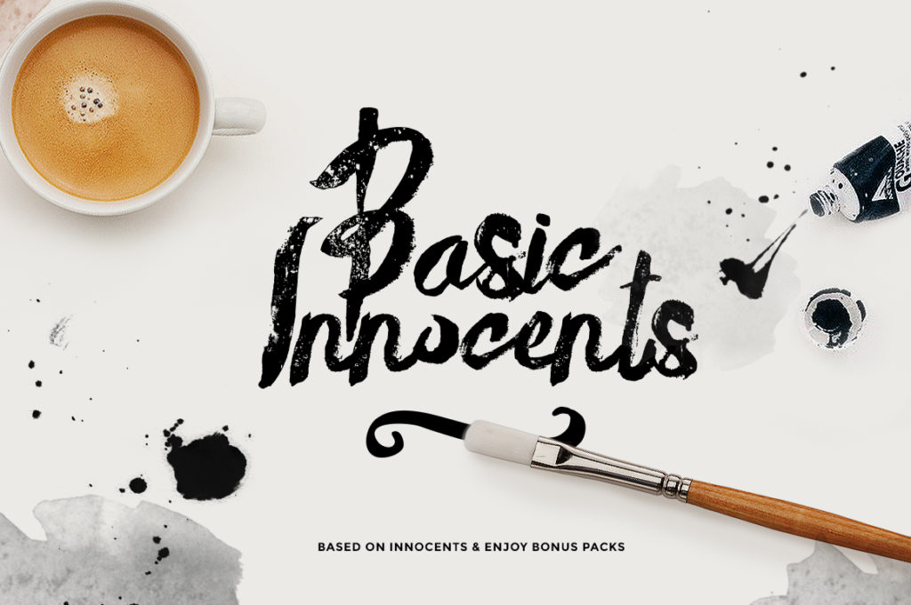 Hand Brushed Fonts, Messy Brushed Fonts | angiemakes.com