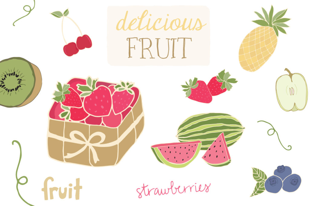 Vector Fruit Patterns