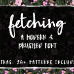 Modern and Messy Brush Font - Meet Fetching by Angie Makes
