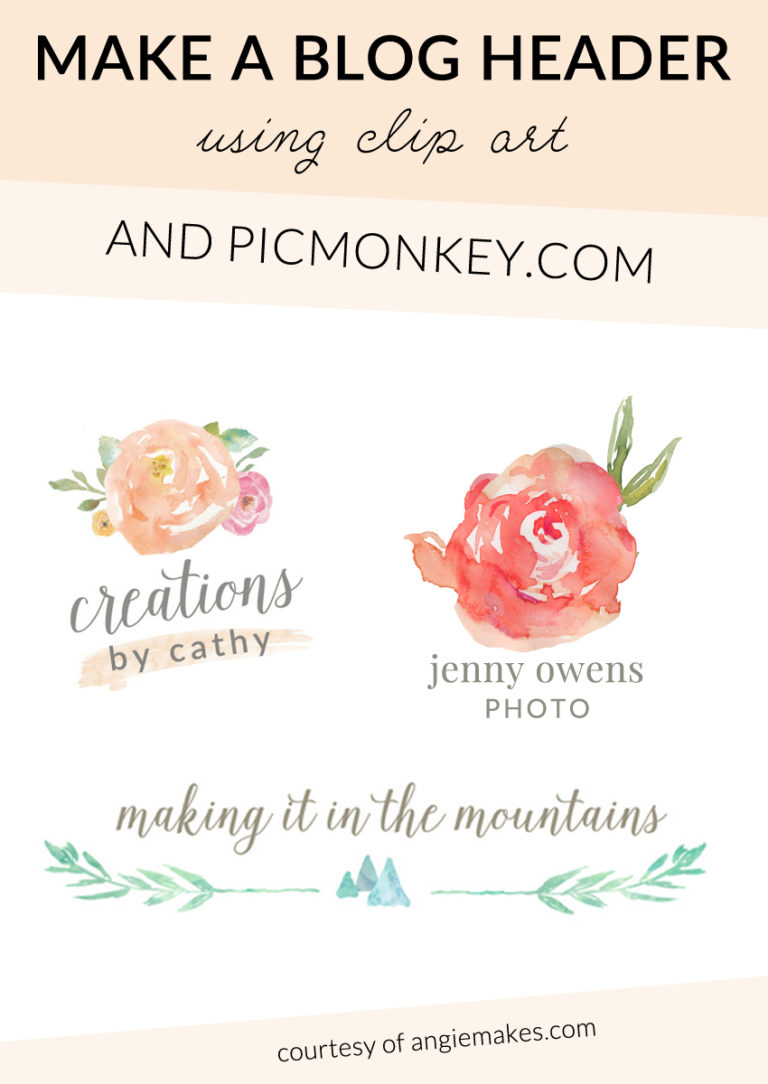 How to Design a Blog Header Using Inexpensive Clip Art