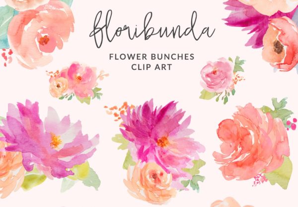 Watercolor Floral Clip Art | angiemakes