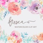 Watercolor Clip Art Flowers Collection by | angiemakes