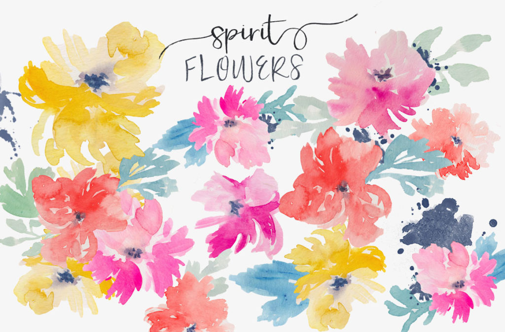 Watercolor ClipArt Flowers | angiemakes.com