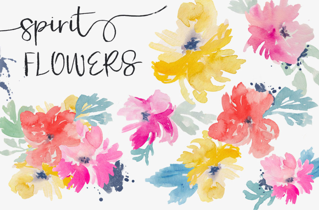 Watercolor ClipArt Flowers | angiemakes.com