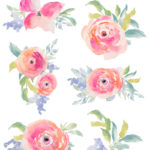 Free Watercolor Flower Clip Art | angiemakes.com