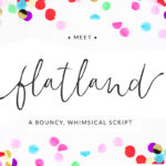 Flatland Modern Calligraphy Font by Angie Makes