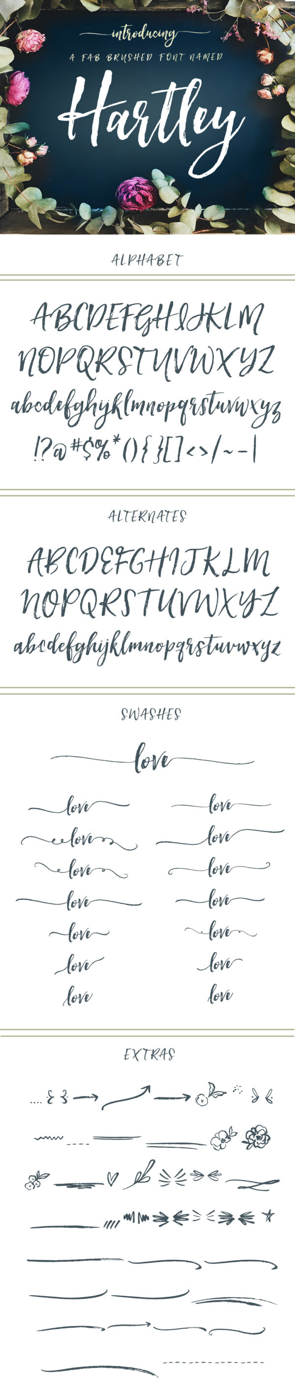 Hand Brushed Calligraphy Font With Realistic Brush Texture | angiemakes.com